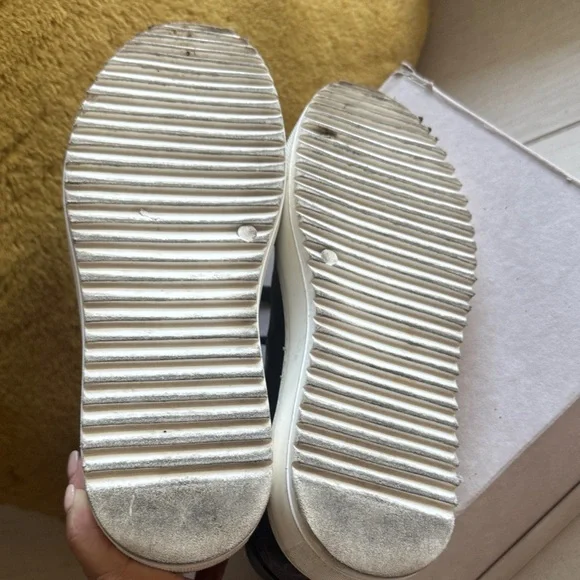 Valentino Black and bronze Patterned Sneakers - Picture 5 of 6